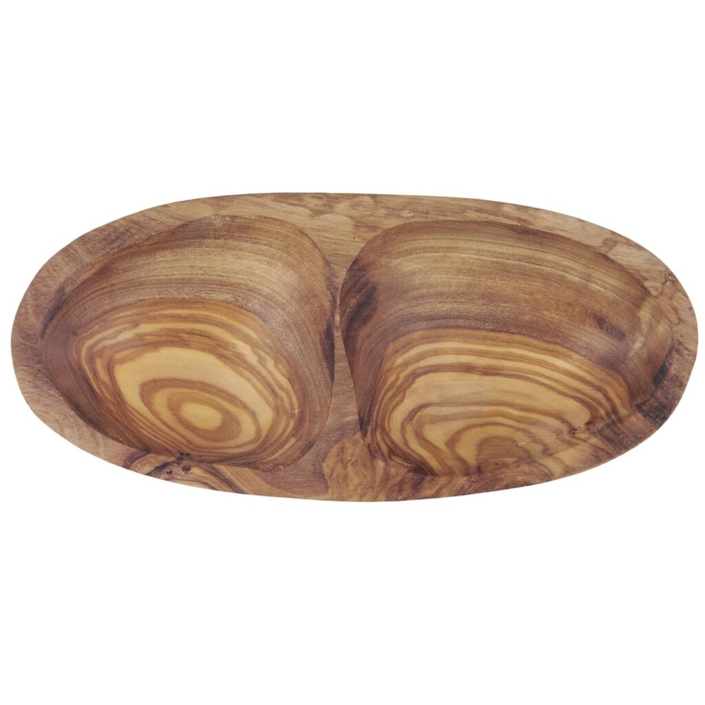IB Laursen Kleine Schale mit 2 Fächern aus Olivenholz Preview Image