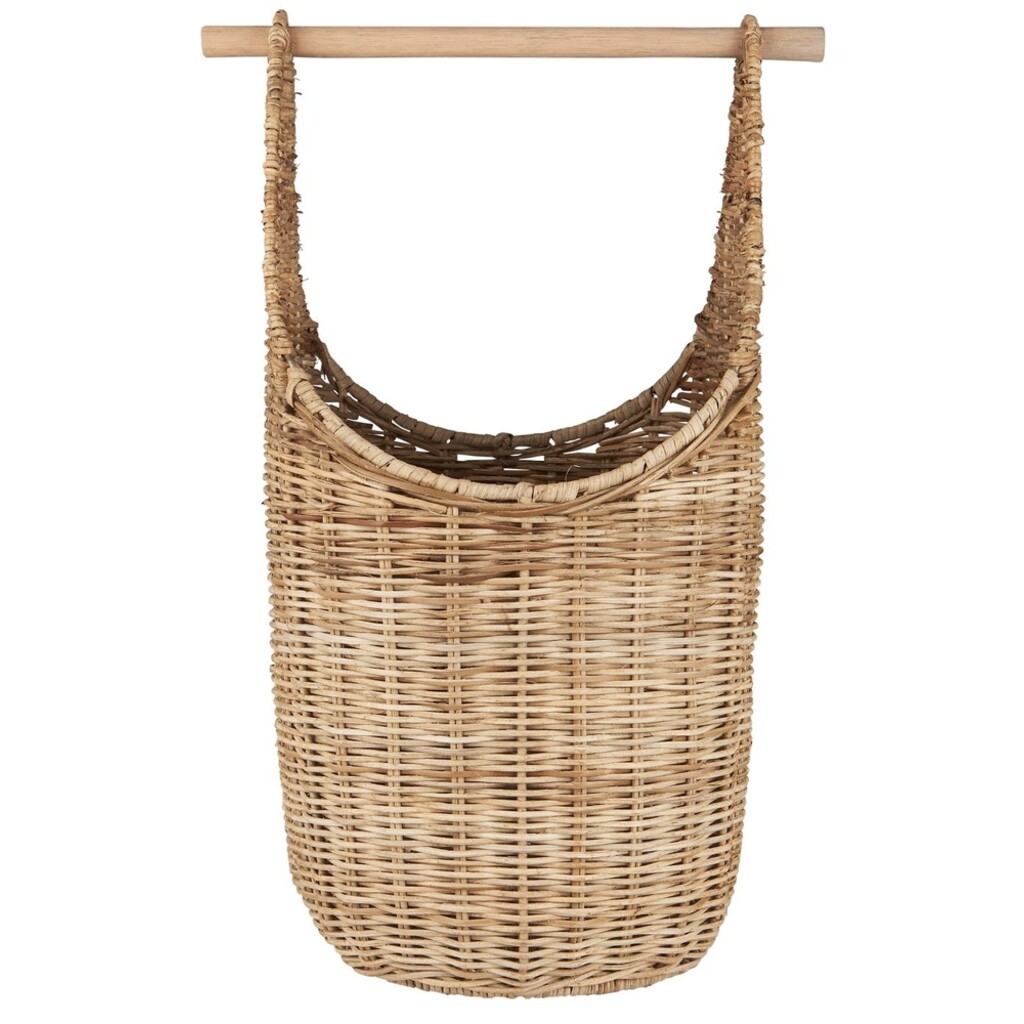 Korb mit Toilettenpapierhalter Rattan