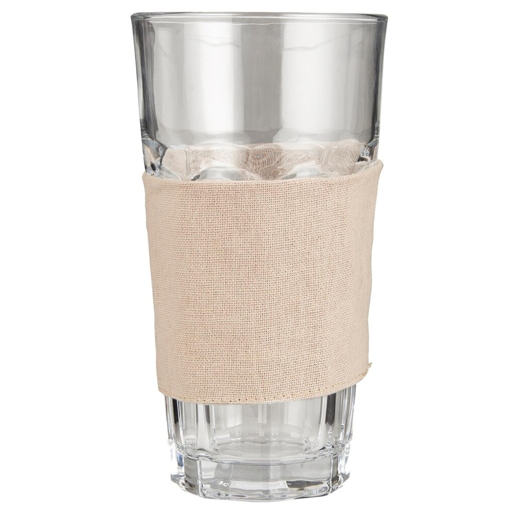 Hülle für Trinkglas, Baumwolle