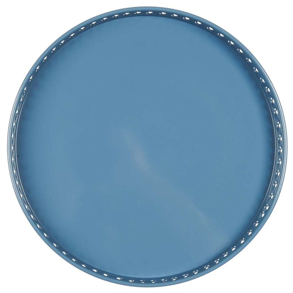 Metall Tablett mit gemusterter Kante