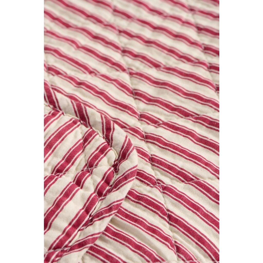 Quilt aus Baumwolle mit Streifen