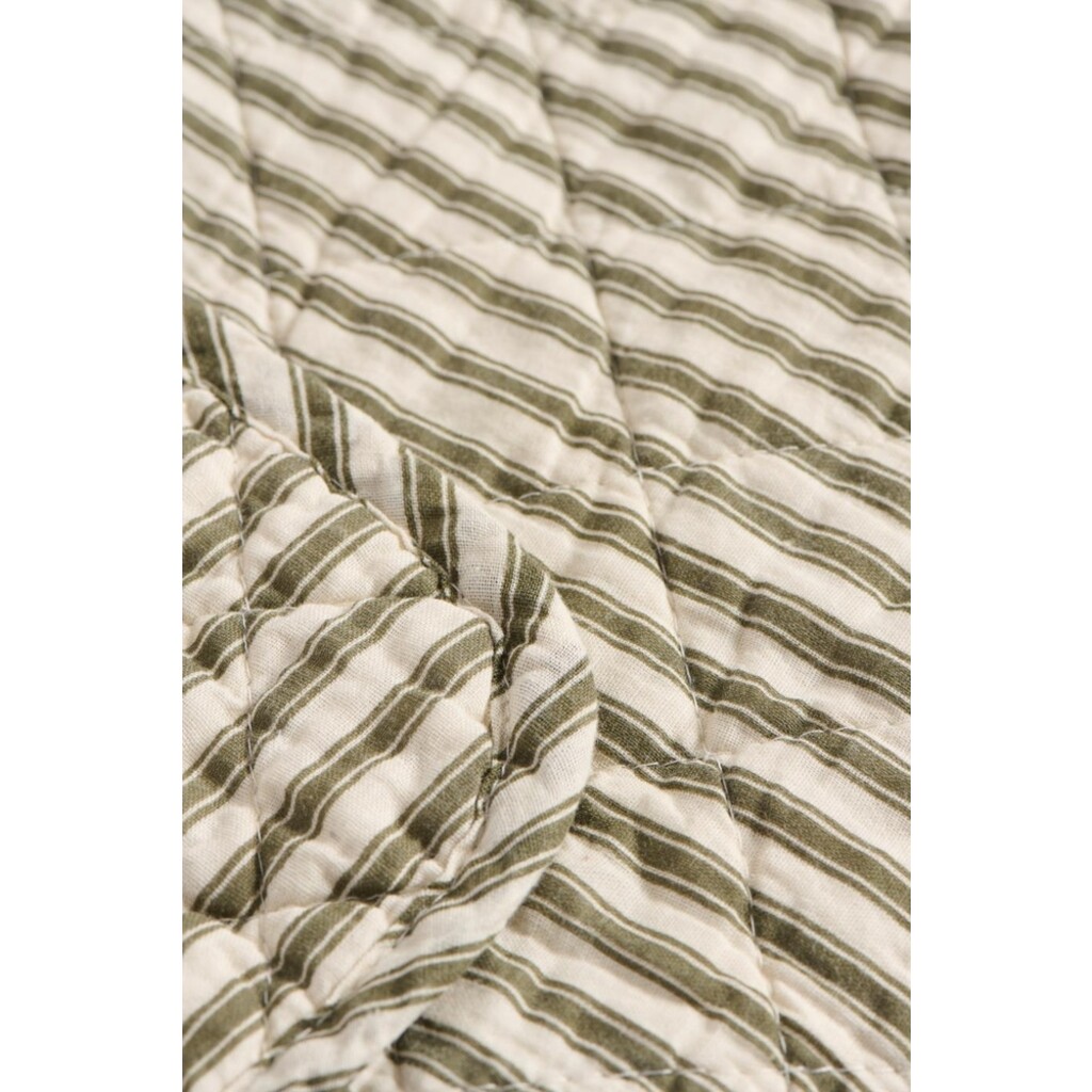 Quilt aus Baumwolle mit Streifen