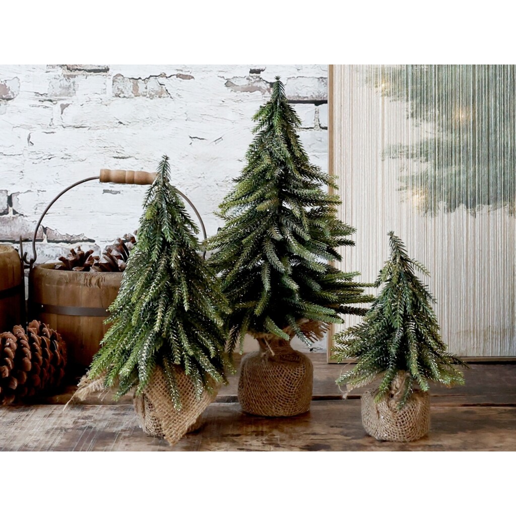 Fleur künstlicher Tannenbaum mit Glitzergold