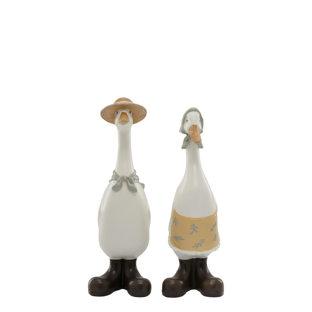 Chic Antique Deko Gänse Set mit Schal & Hut online kaufen bei SKANDEKO