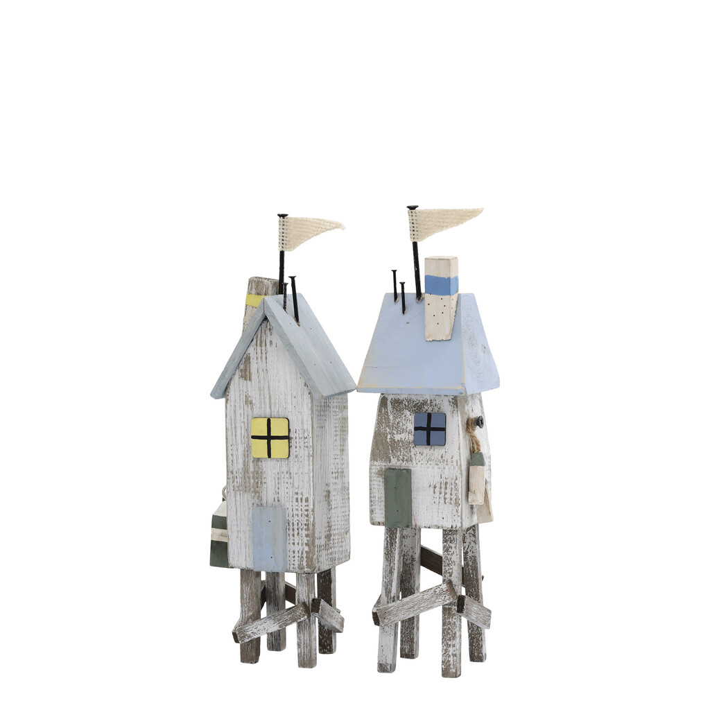 Chic Antique Deko Strandhaus auf Stelzen 2er Set online kaufen bei SKANDEKO