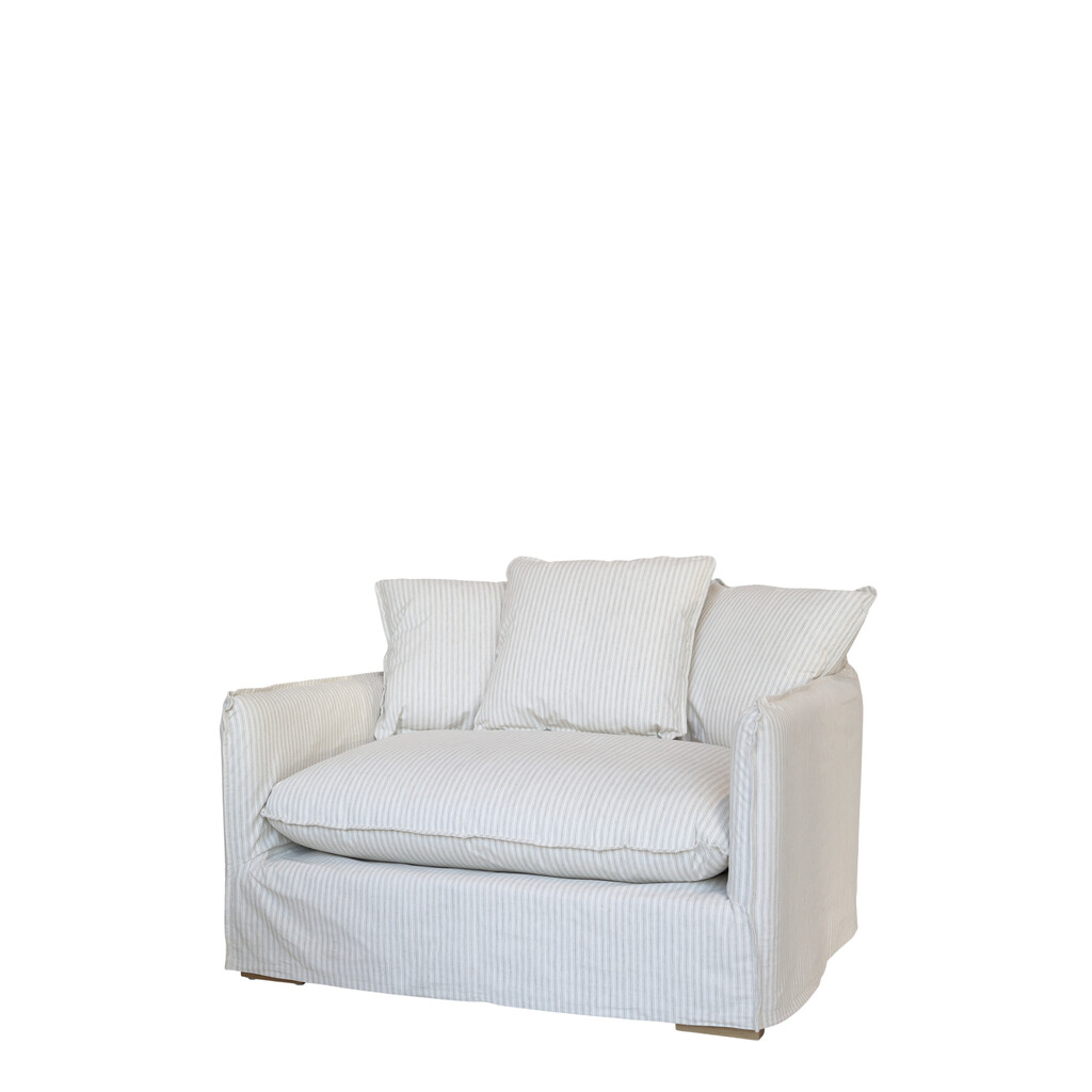 Chic Antique Malo Sessel – Französischer Landhausstil mit 3 Kissen online kaufen bei SKANDEKO