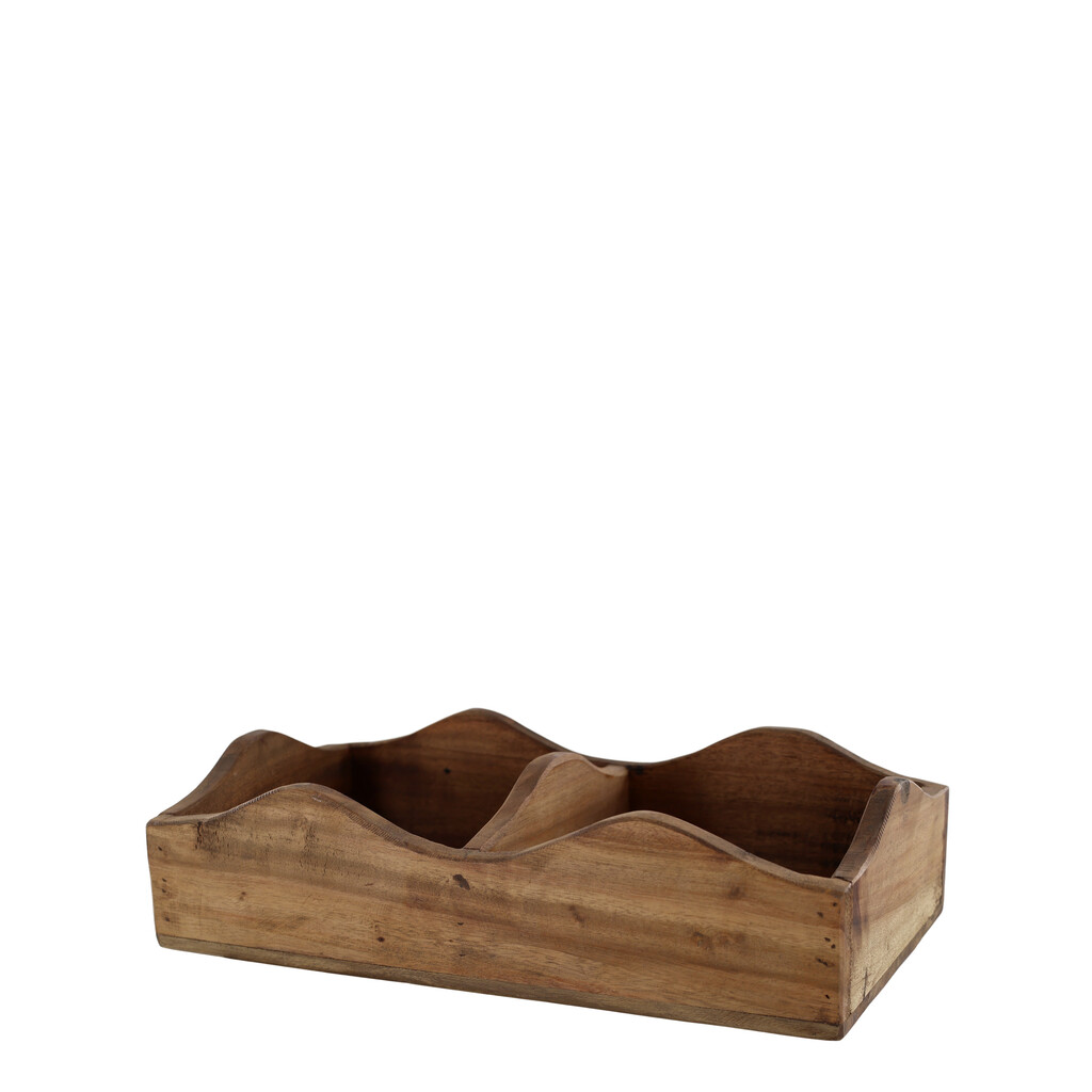 Chic Antique Grimaud Holzkasten mit 2 Fächern aus Recyclingholz online kaufen bei SKANDEKO