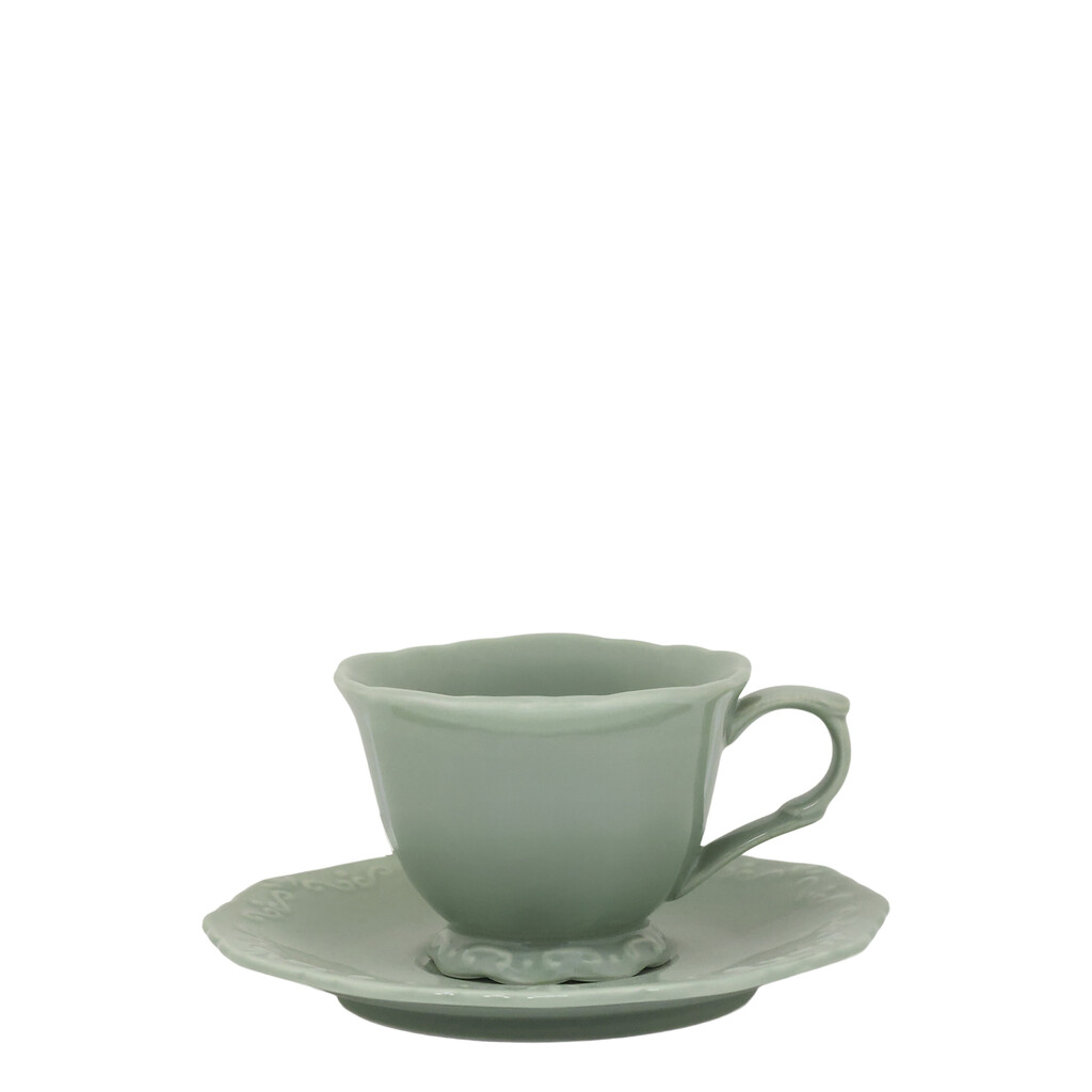 Chic Antique Provence Kaffeetasse mit Untertasse