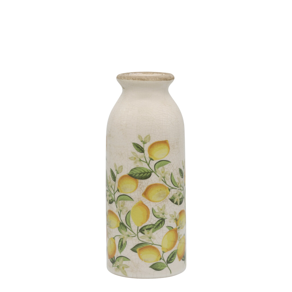 Chic Antique Keramikflasche Limone Blossom online kaufen bei SKANDEKO