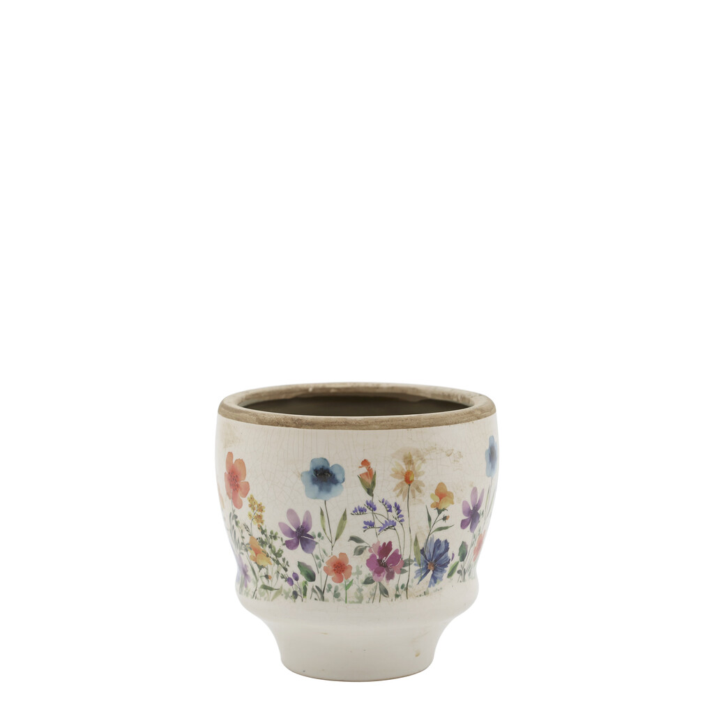 Chic Antique Fleurville Übertopf – Vintage Keramik Blumentopf online kaufen bei SKANDEKO