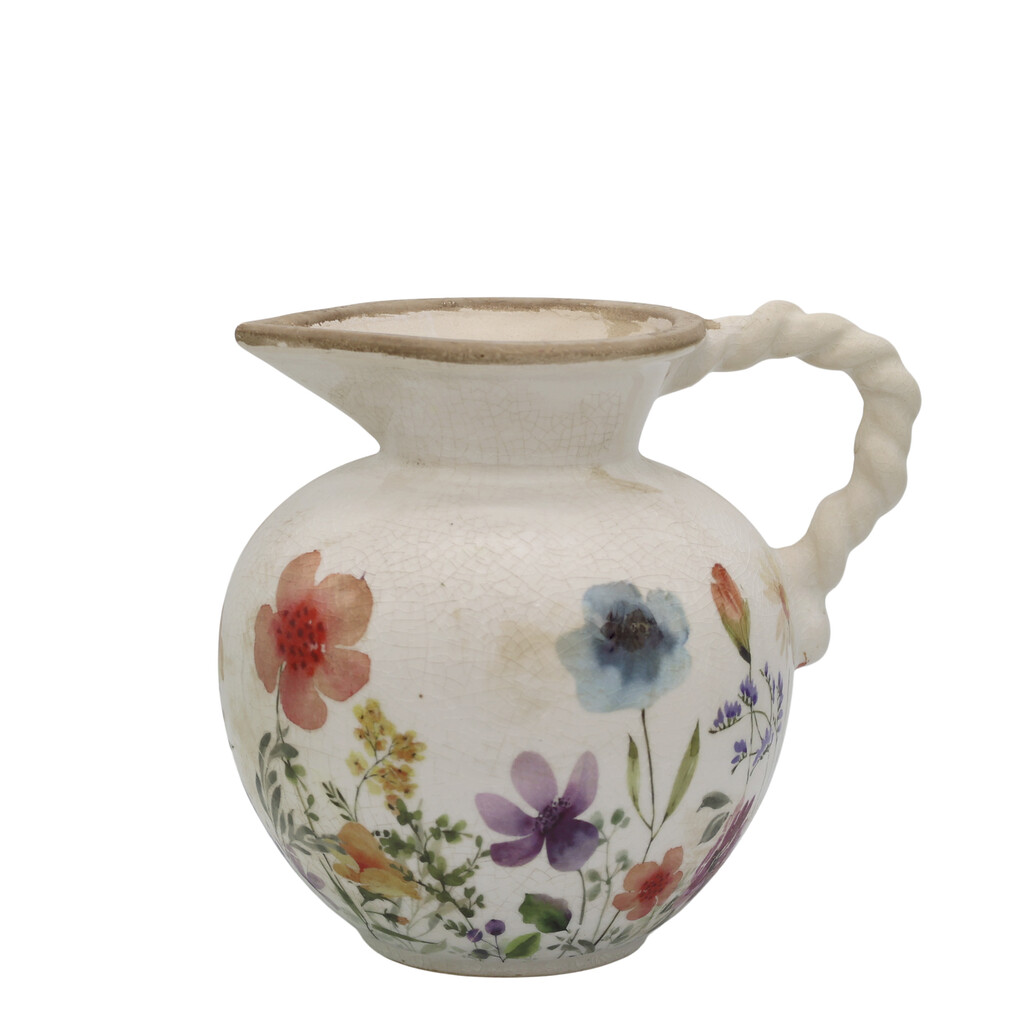 Chic Antique Fleurville Kanne mit gedrehtem Henkel online kaufen bei SKANDEKO