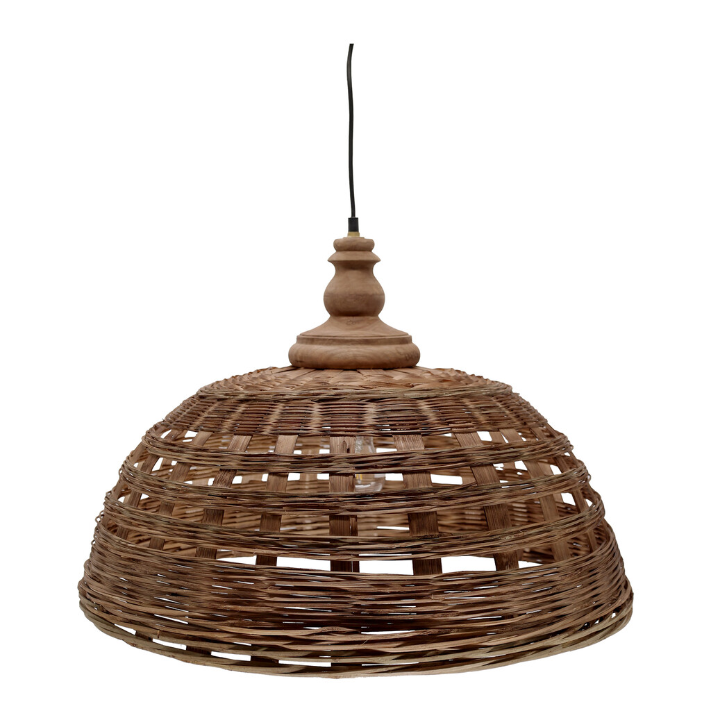 Chic Antique Rattan Hängelampe Ø 62 cm – Landhausstil online kaufen bei SKANDEKO