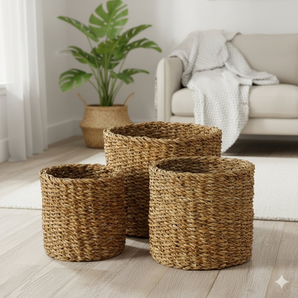 Boltze Körbe aus Seegras Sophy, 3 tlg Preview Image