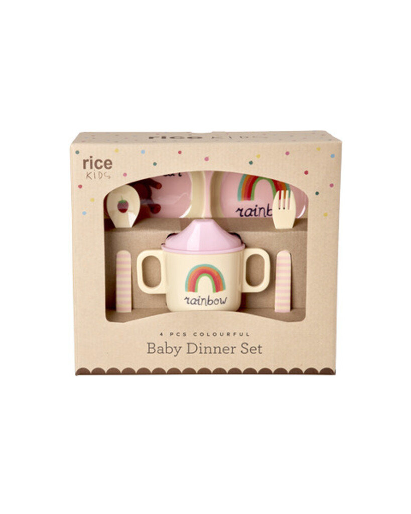 RICE Melamin Baby-Set ABC in Geschenkbox, 4-teilig online kaufen bei SKANDEKO