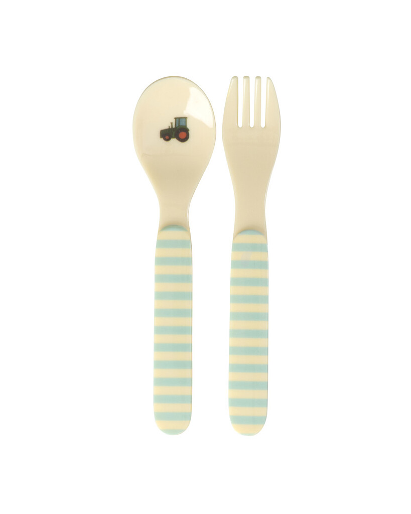 RICE Kinderbesteck Set aus Melamin ABC online kaufen bei SKANDEKO