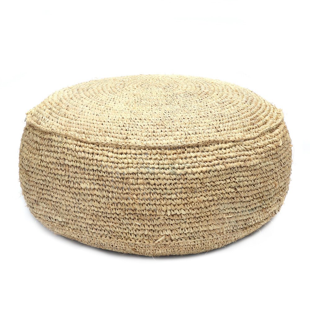 The Raffia Flores Pouf