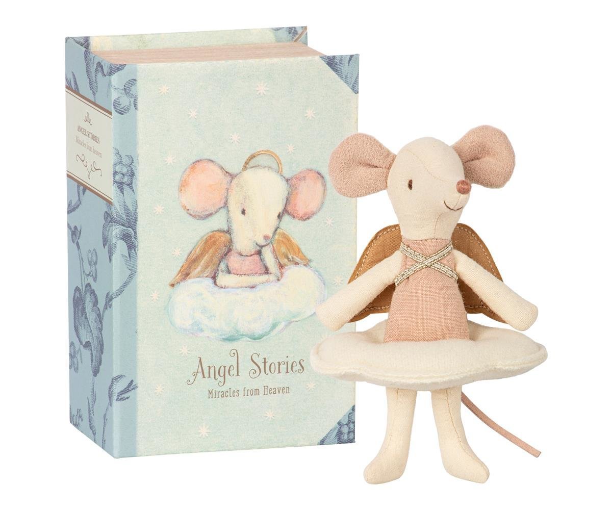 Maileg Big Sister Maus Engel im Buch