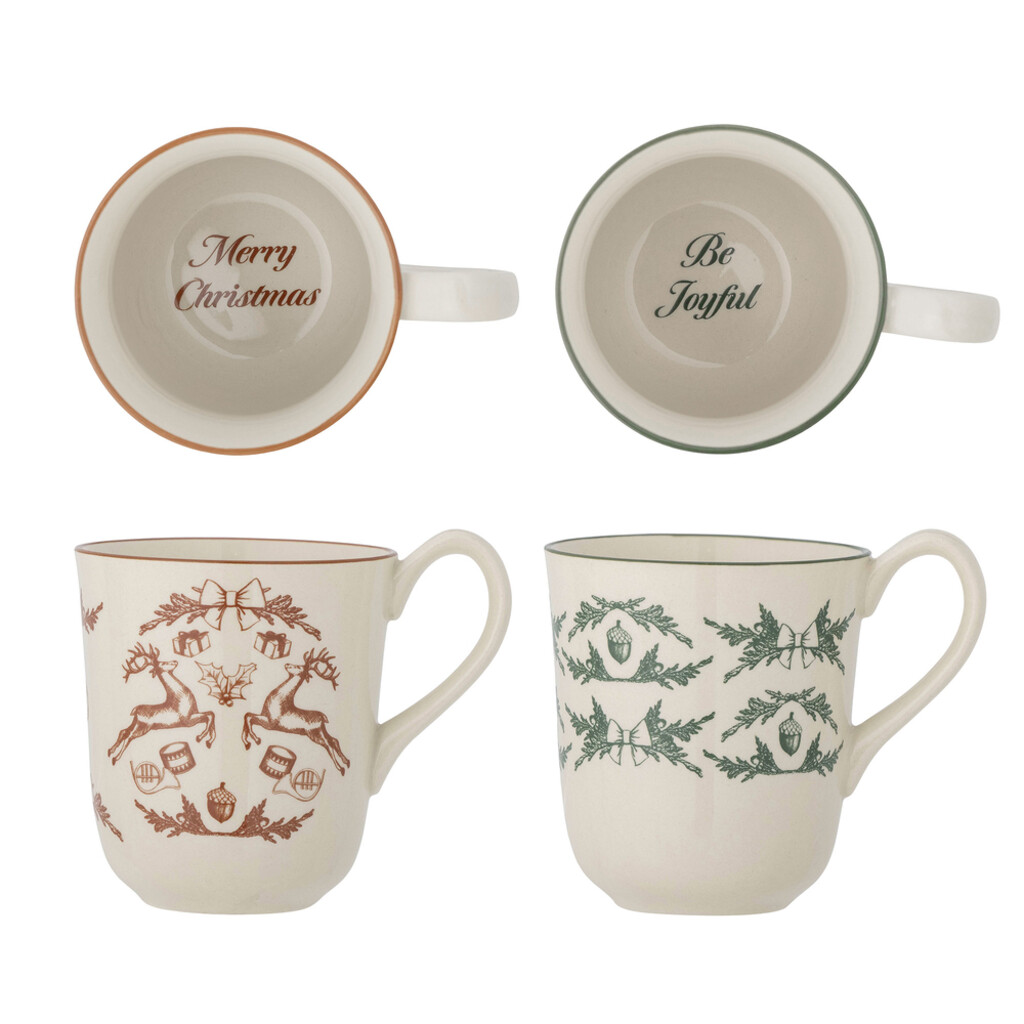 Bloomingville 2er Becher-Set Beth, Christmas Preview Image