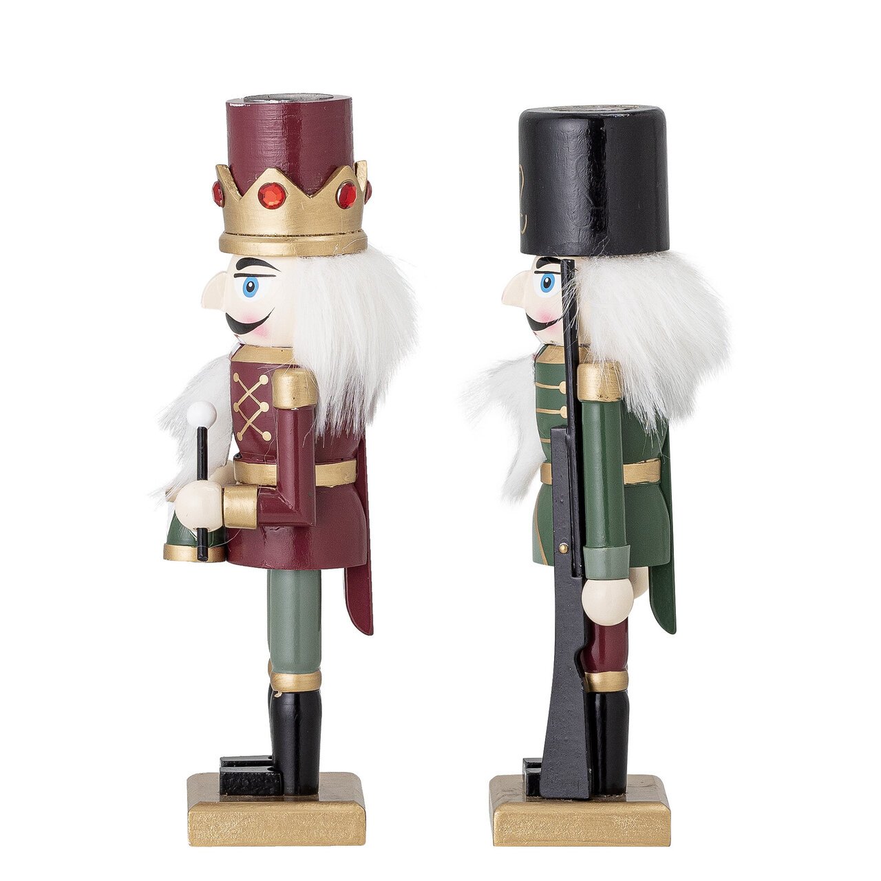 2er Set Kerzenhalter Nussknacker Issak