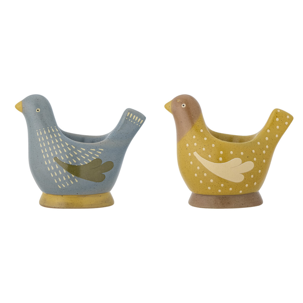 Bloomingville Birdy Eierbecher, Bunt, Steingut 2er online kaufen bei SKANDEKO