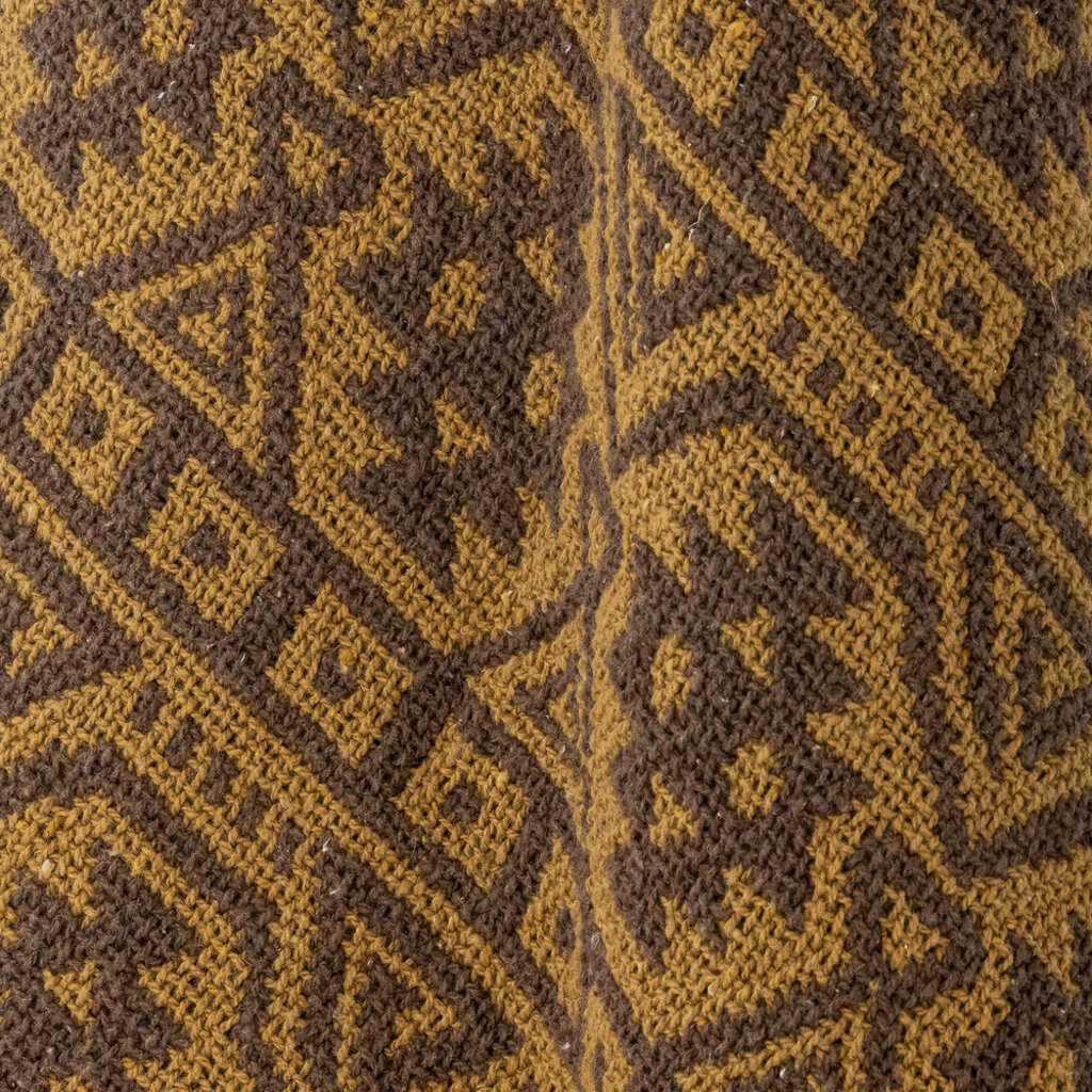 Decke Lyla Braun, Recycelte Baumwolle