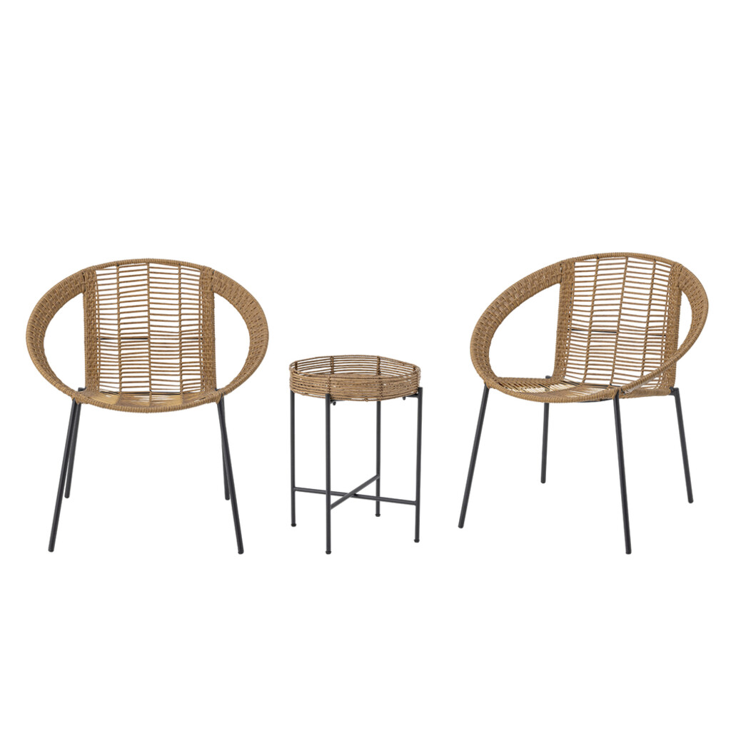 Bloomingville Dudine Garten Lounge-Set, Polyrattan online kaufen bei SKANDEKO
