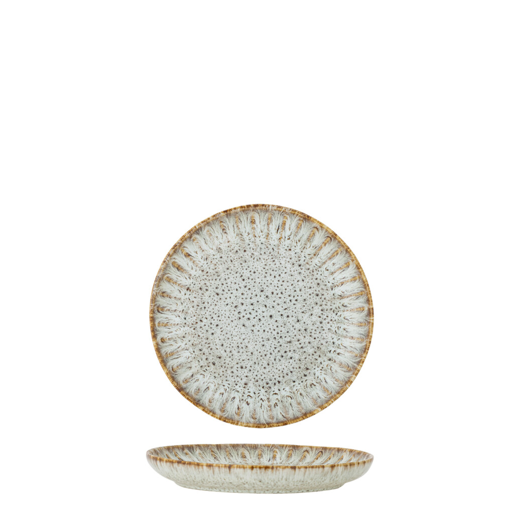 Bloomingville Fleur Dessert Teller aus Steingut Preview Image