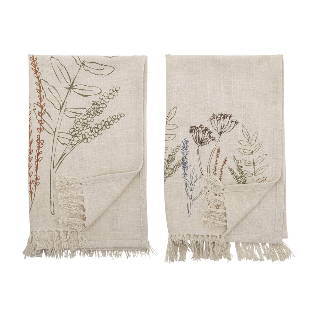 Bloomingville Geschirrhandtuch Set Bea aus Baumwolle