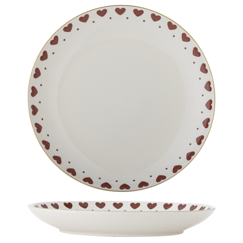 Jolly Teller, Rote Herzen, Steingut