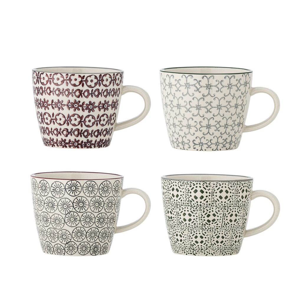 Bloomingville Karine Becher Set, Bunt, Steingut, 380 ml online kaufen bei SKANDEKO