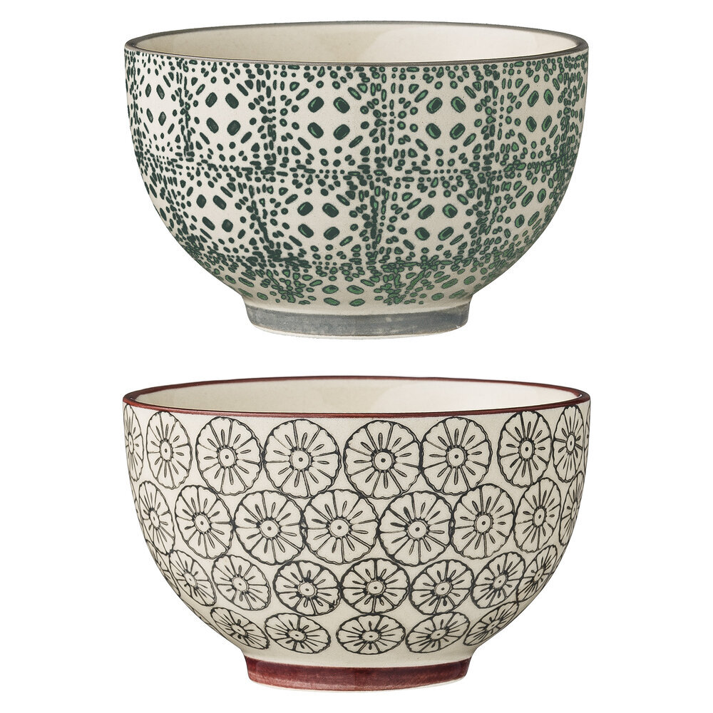 Karine Schale 2er, Steingut