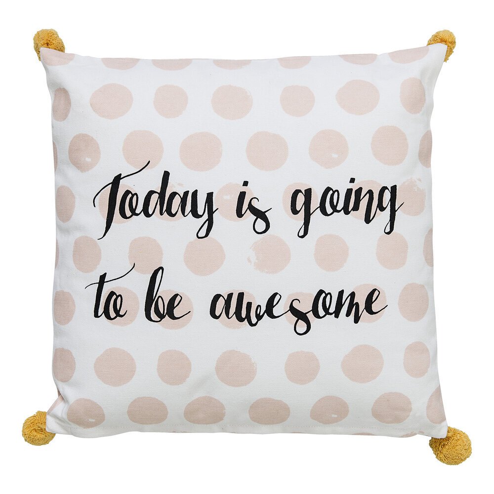 Kissen Phrase aus Baumwolle