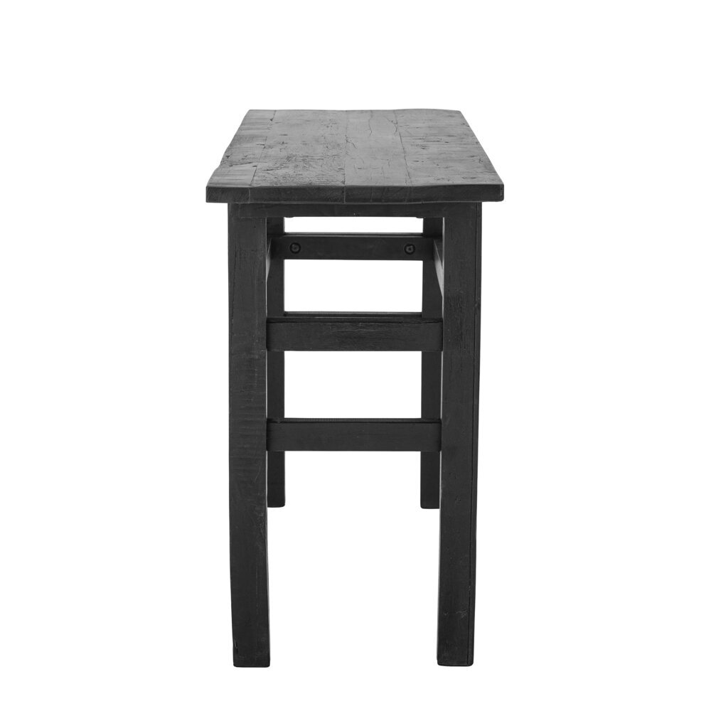 Konsolentisch Riber, Schwarz, Recyceltes Holz