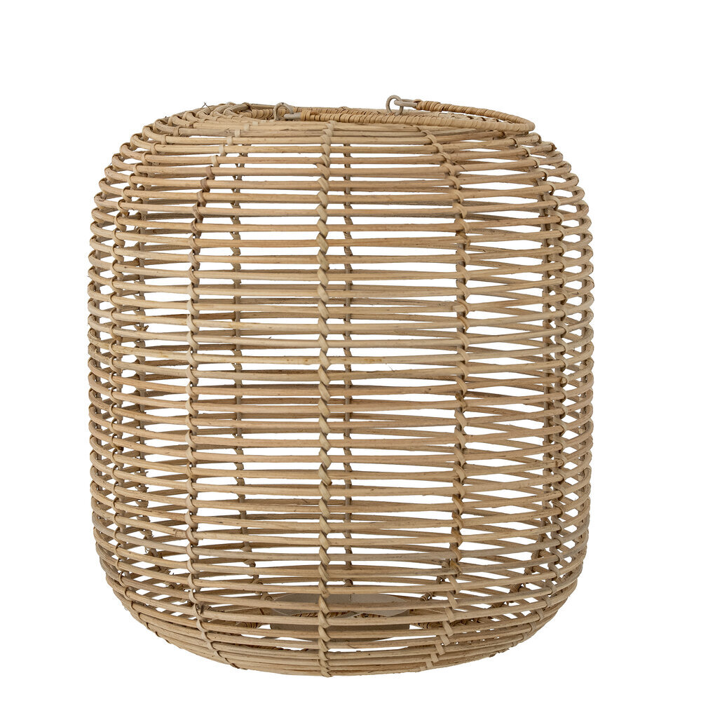 Laterne Nei mit Glas, Rattan