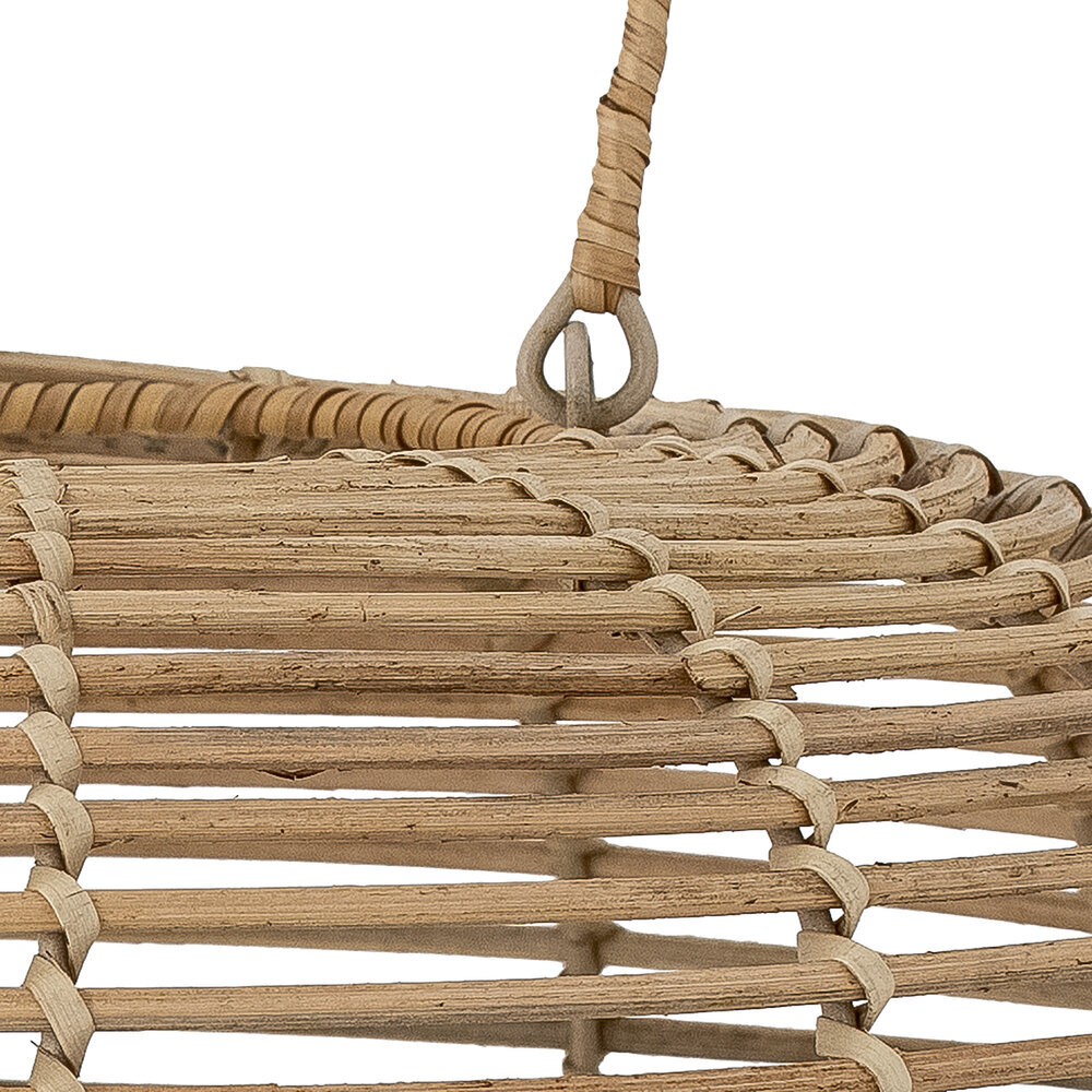 Laterne Nei mit Glas, Rattan