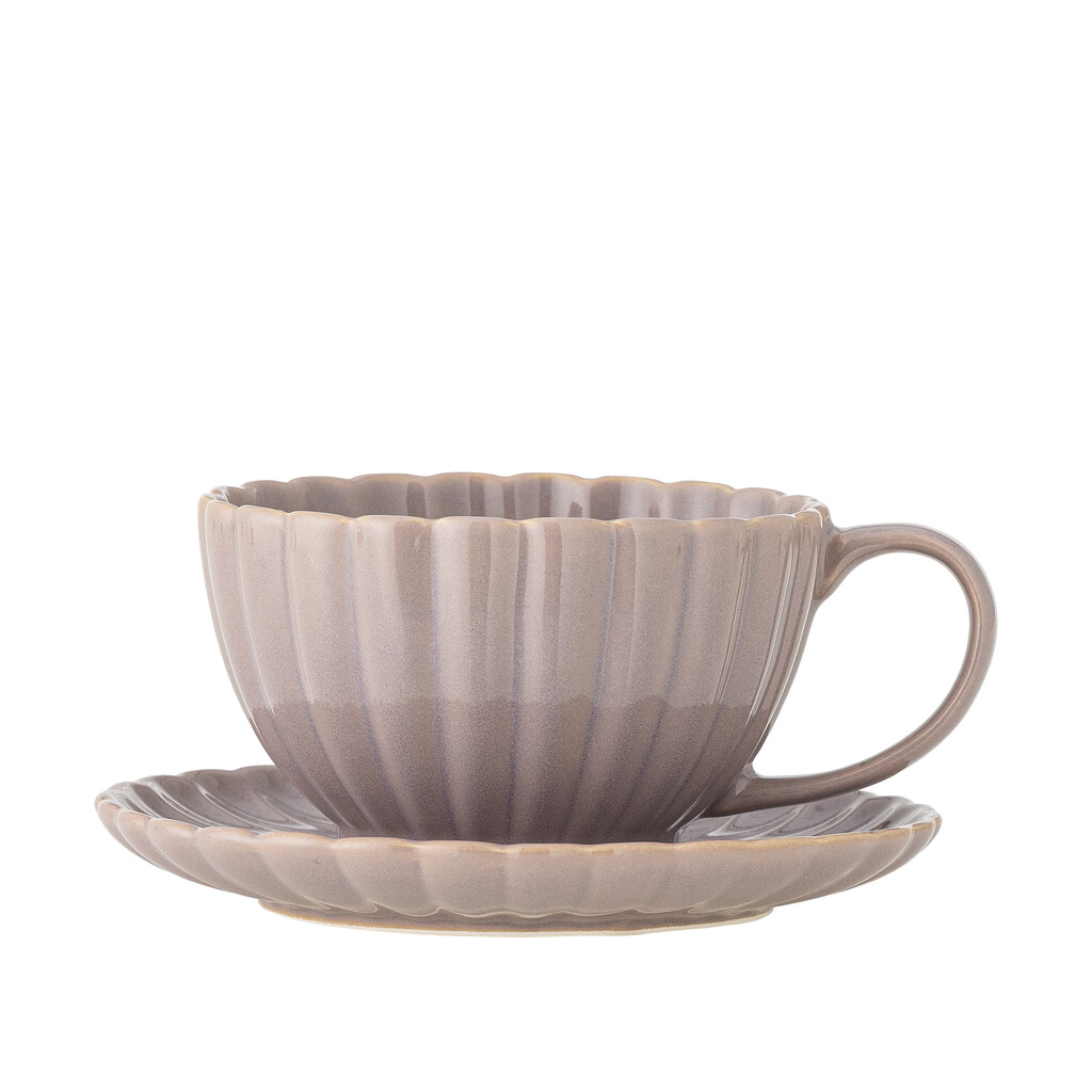 Latina Tasse mit Untertasse, Steingut