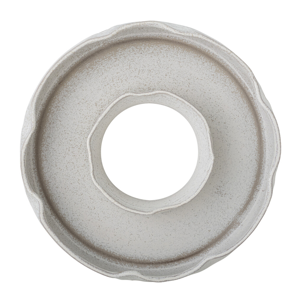 Leda Tablett aus Steingut, rund