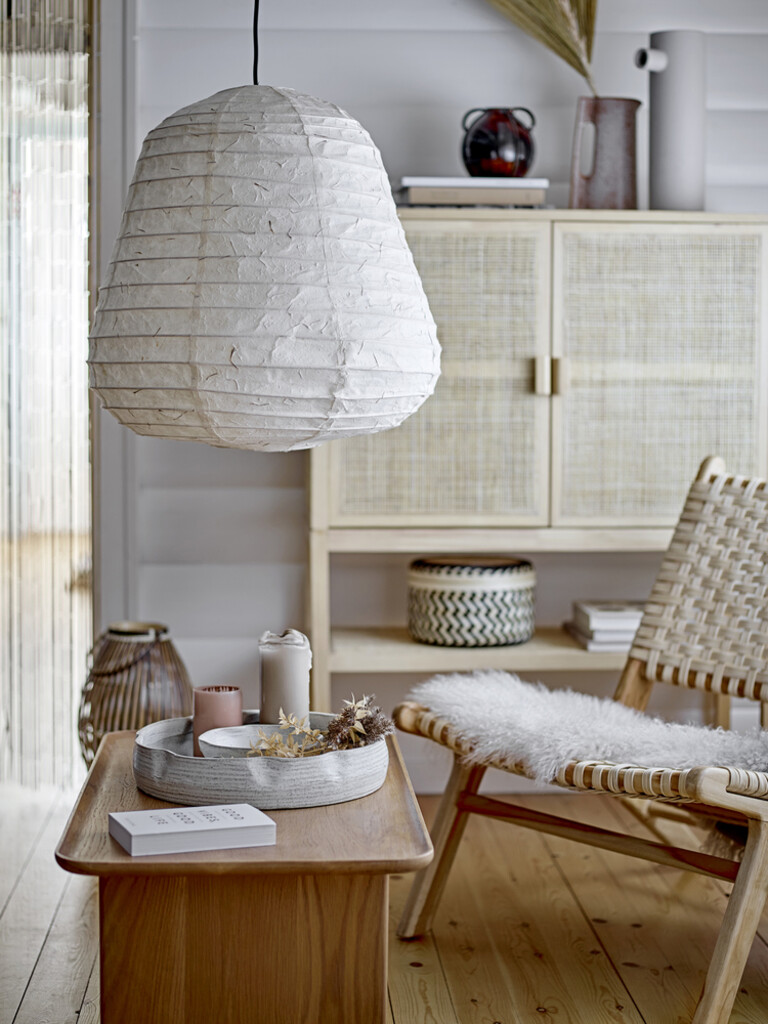 Bloomingville Leda Tablett aus Steingut, rund Preview Image