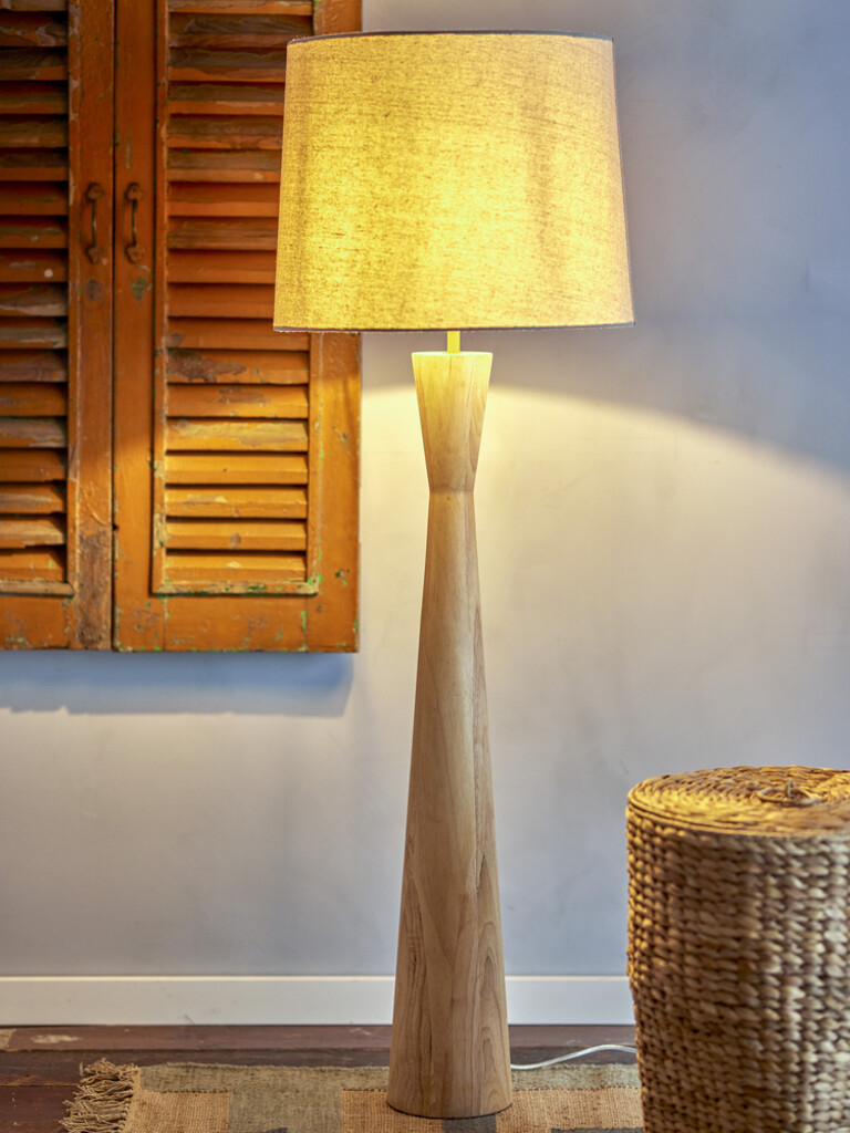 Bloomingville Leonor Stehlampe, Gummibaumholz Preview Image