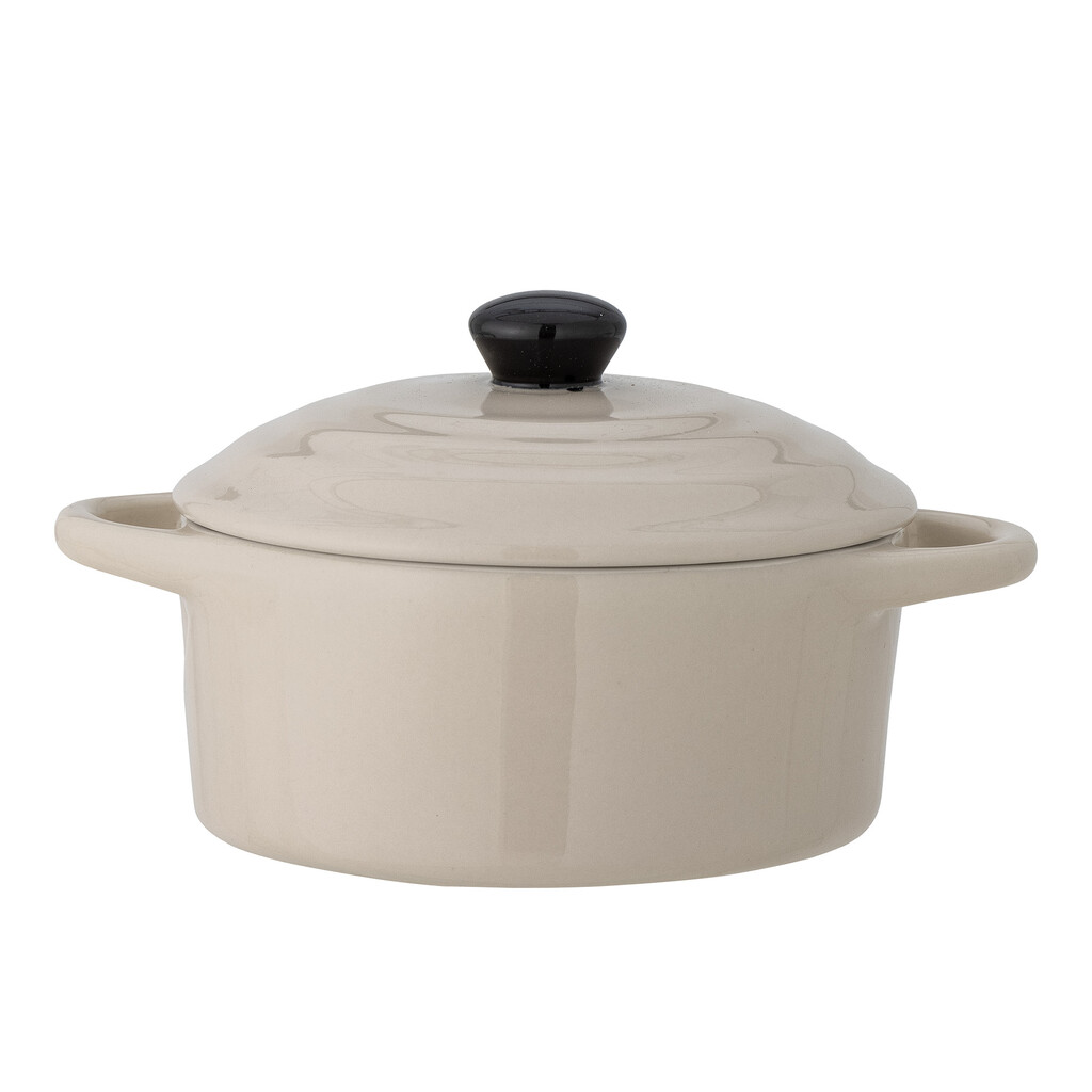 Ofenform Thanos mit Deckel aus Steingut