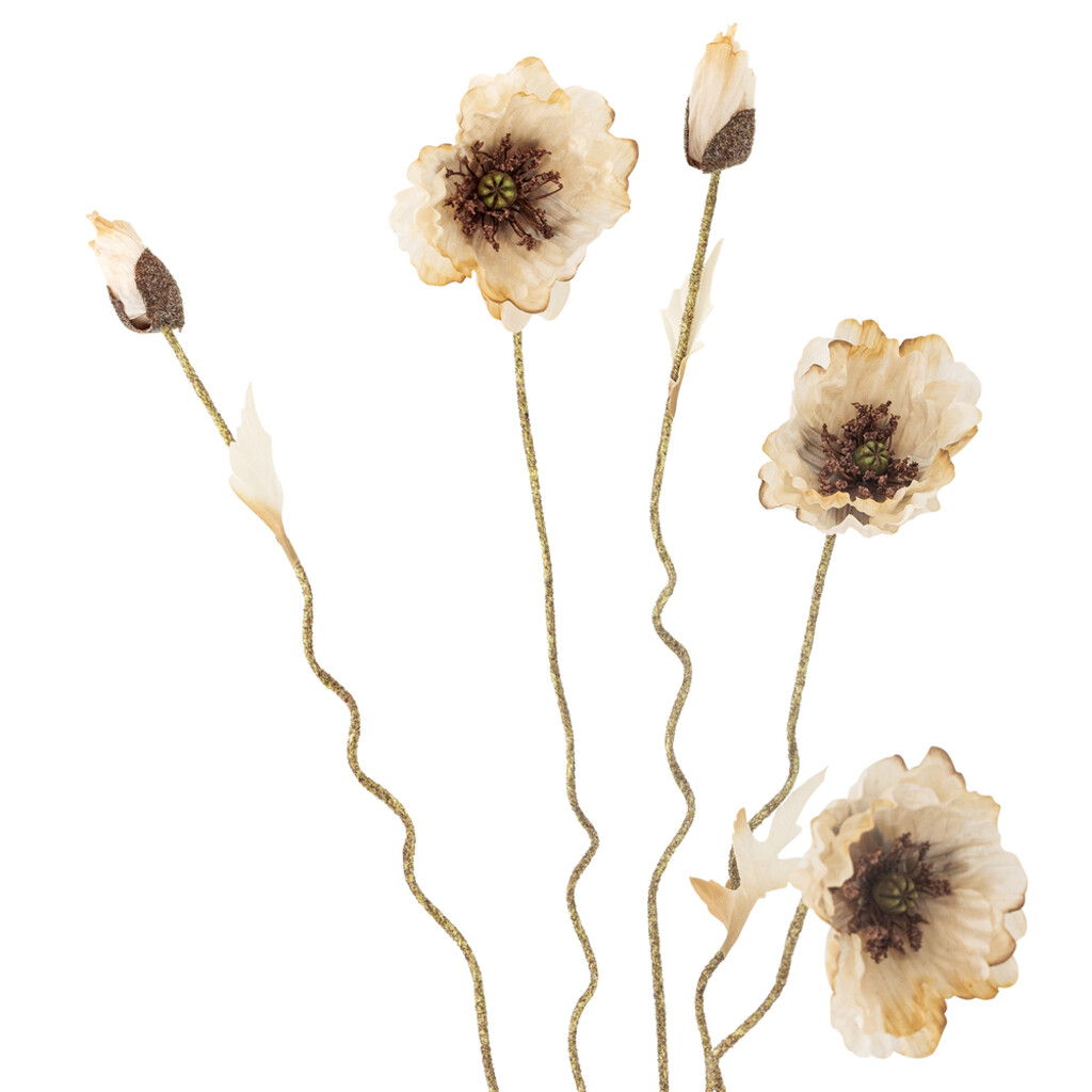 Poppy Stiel, Künstliche Blume