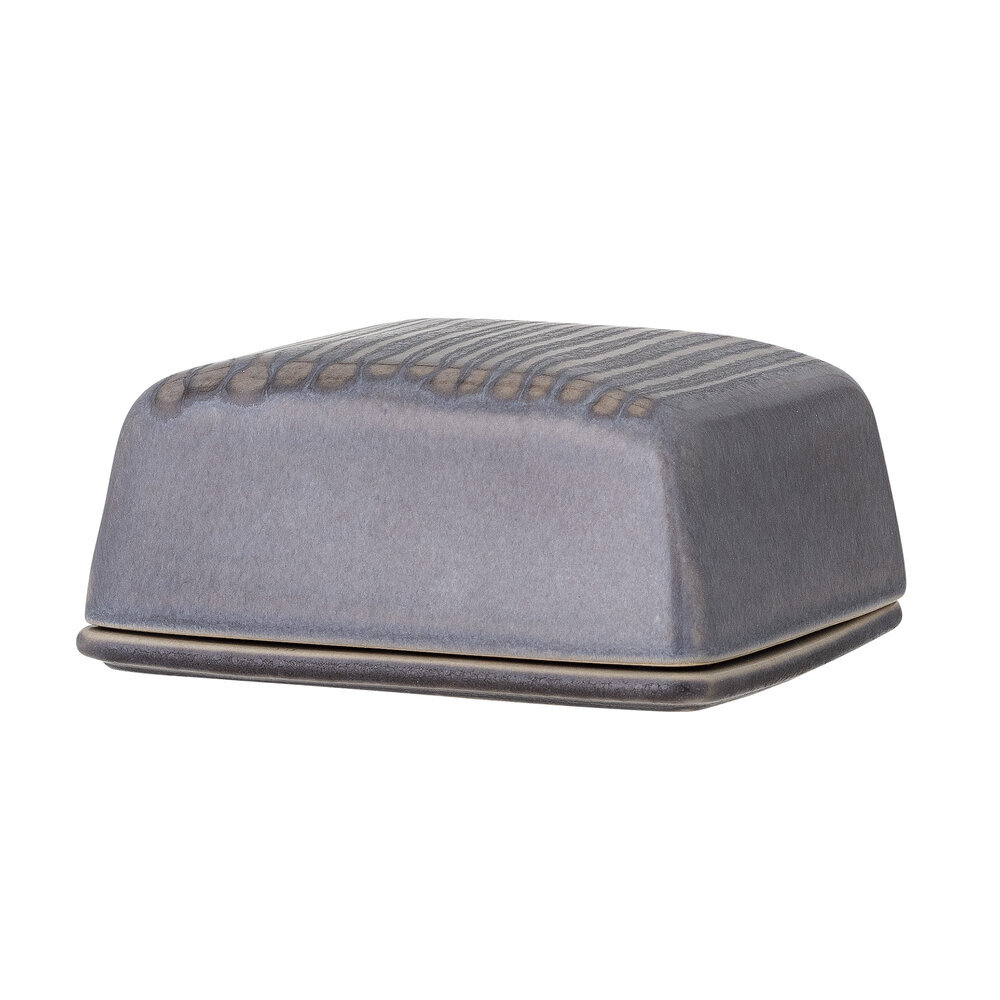 Raben Butterdose, Grau, Steingut