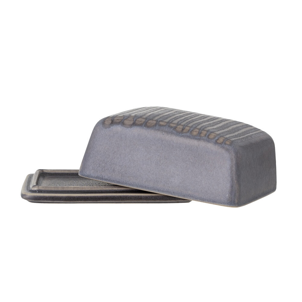 Raben Butterdose, Grau, Steingut