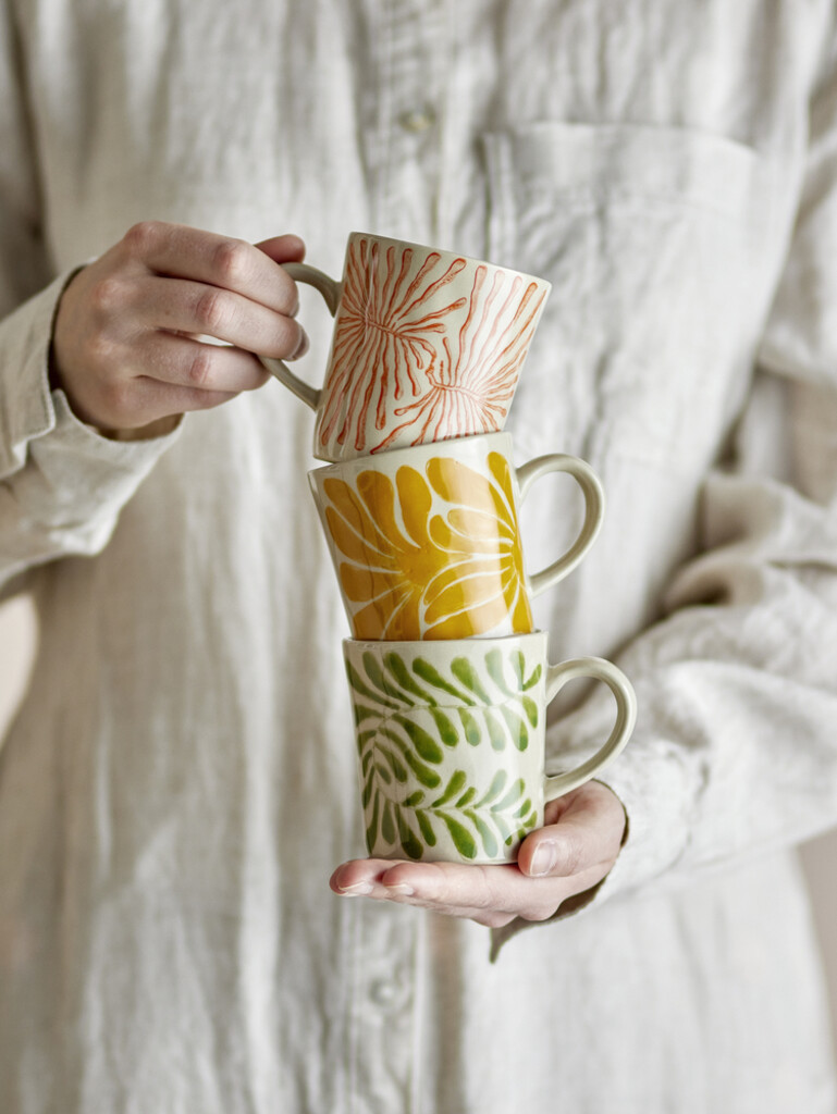 Bloomingville Tassen-Set Fauni aus Steingut Preview Image