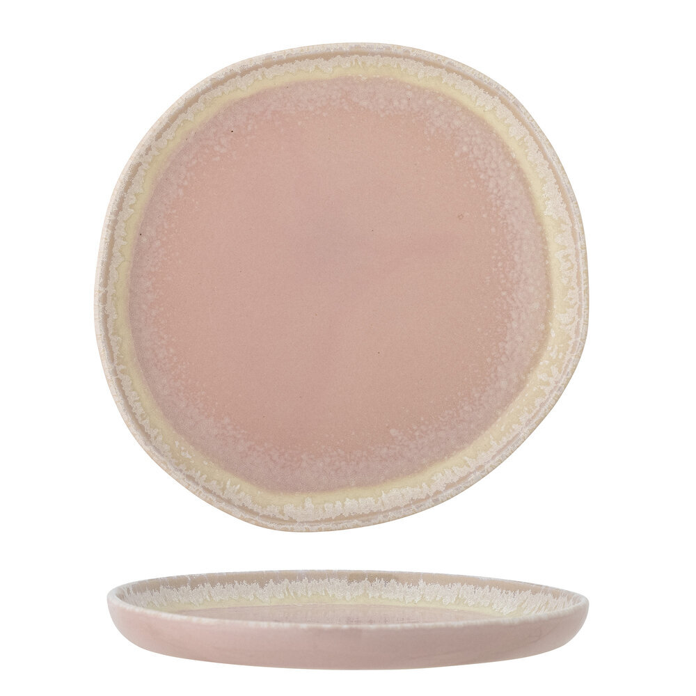 Teller Louisa in Rose aus Steingut