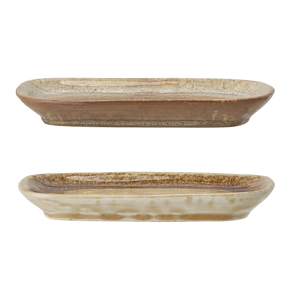 Teller Willow 2er Set aus Steingut