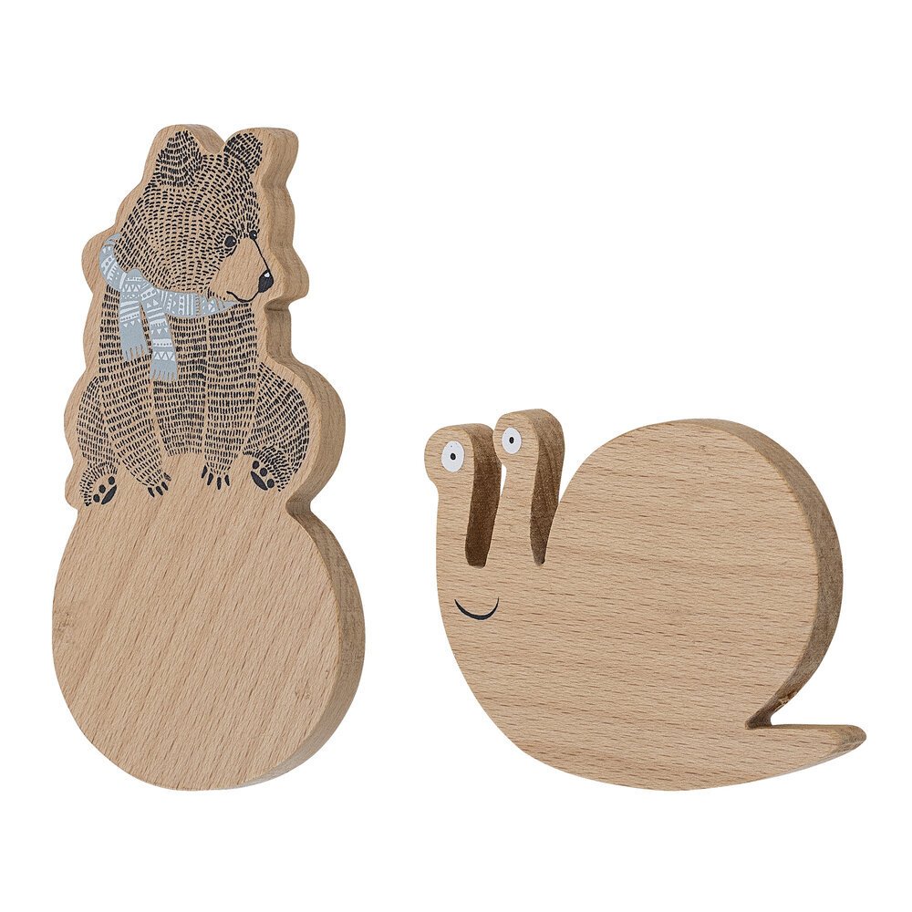 Wandhaken Bär & Schnecke