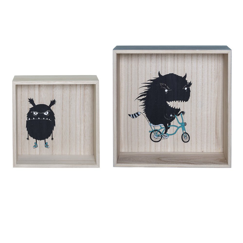 Bloomingville Wandregal Monster 2er Set