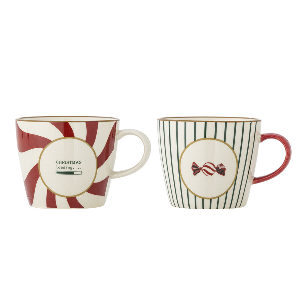 Bloomingville Yule Becher mehrfarbig aus Steingut 2er Preview Image