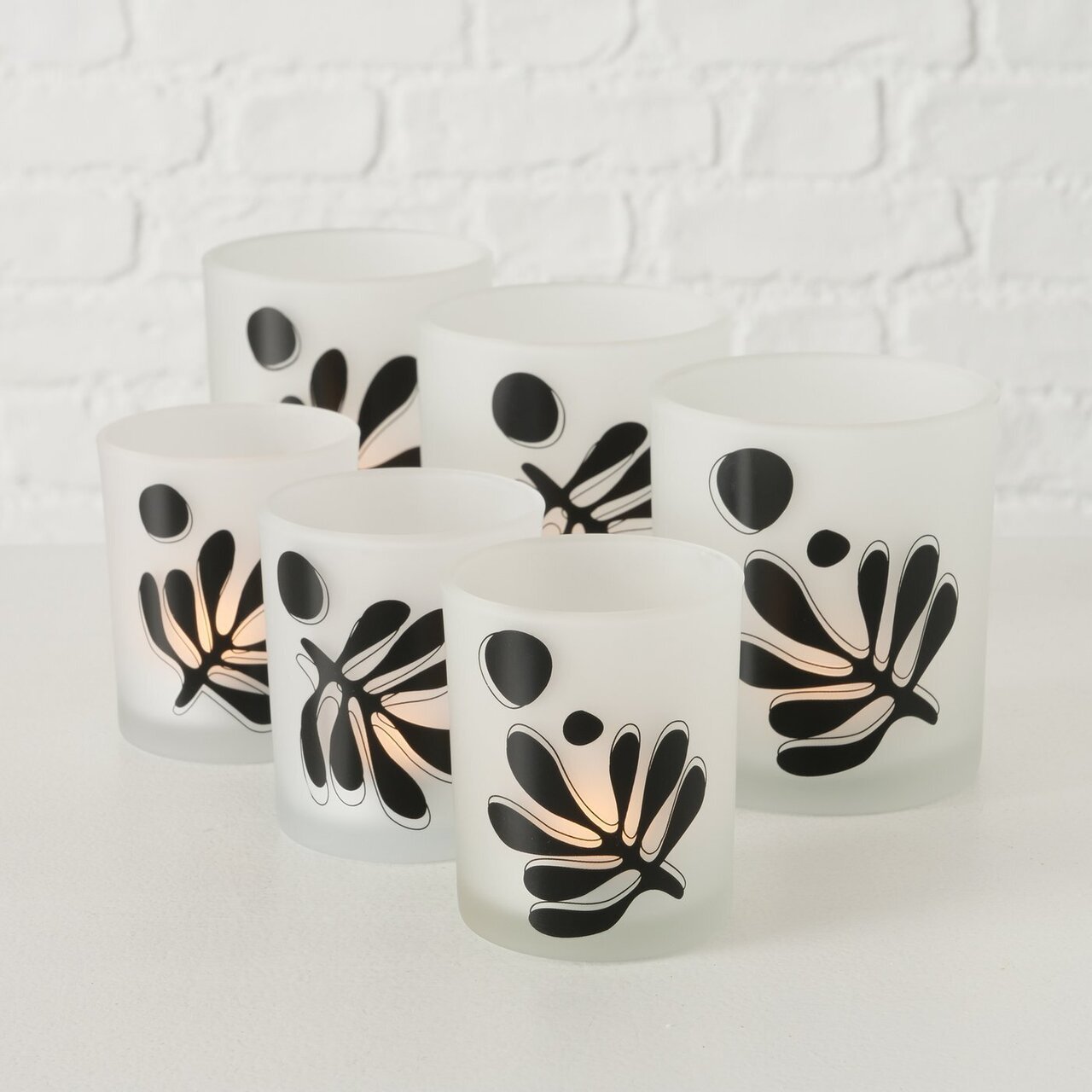 2er Set Teelichtglas Matty